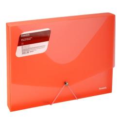 Папка на резинках Axent A4 800 мкм Transparent red Фото