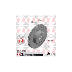 Тормозной диск ZIMMERMANN 150.3407.52 Фото