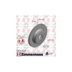 Тормозной диск ZIMMERMANN 150.3432.20 Фото