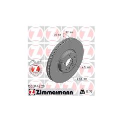 Тормозной диск ZIMMERMANN 150.3442.20 Фото