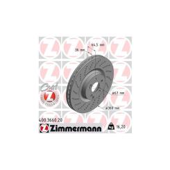 Тормозной диск ZIMMERMANN 400.3660.20 Фото