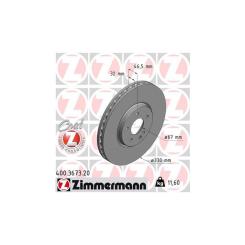Тормозной диск ZIMMERMANN 400.3673.20 Фото
