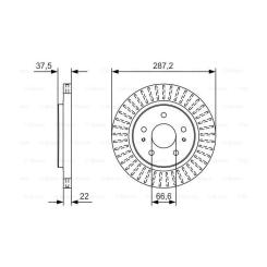 Тормозной диск Bosch 0 986 479 A98 Фото 4