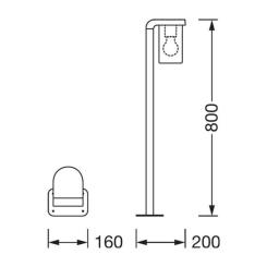 Светильник Osram ENDURA CLASSIC CASCADE 80CM E27 CLR DG Фото 8