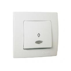 Переключатель MAKEL Lillium Natural Kare Белая Фото