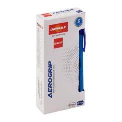 Ручка шариковая Unimax автоматическая Aerogrip 0.7 мм Синяя Фото 2