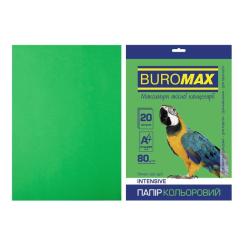 Бумага Buromax А4, 80g, INTENSIVE green, 20sh Фото