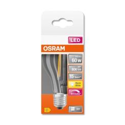 Лампочка Osram LEDSCLA60D 7W/827 230V FIL E27 10X1 Фото 2