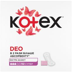Ежедневные прокладки Kotex Deo Super 52 шт. Фото 1