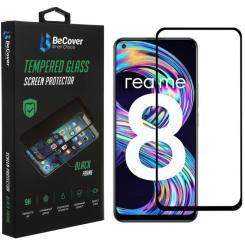Стекло защитное BeCover Realme 8 Black Фото