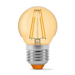 Лампочка TITANUM Filament G45 4W E27 2200K бронза Фото