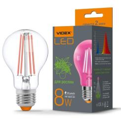 Лампочка Videx Filament A60FF 08W E27 1200K Фото 1