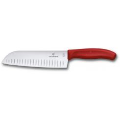 Кухонный нож Victorinox SwissClassic Santoku 17 см Red Фото 1