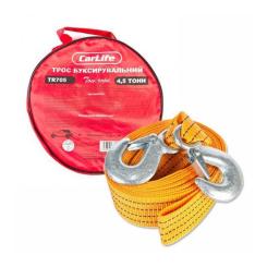 Трос буксировочный CarLife 4,5 т 5 м Фото 1