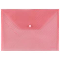 Папка - конверт Comix А4, прозрачная красная Фото
