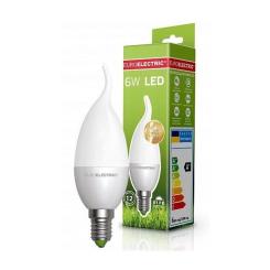 Лампочка EUROELECTRIC LED CW 6W E14 4000K 220V Фото 1