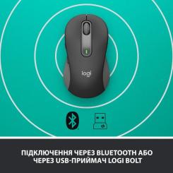 Мышка Logitech Signature M650 L Wireless Graphite Фото 4