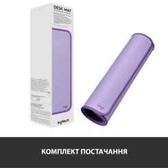 Коврик для мышки Logitech Desk Mat Studio Series Lavender Фото 7