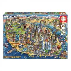 Пазл Educa Карта Нью-Йорка 500 елементов Фото