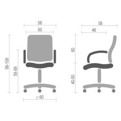 Офисное кресло Аклас Натан CH TILT Бежевый Фото 1