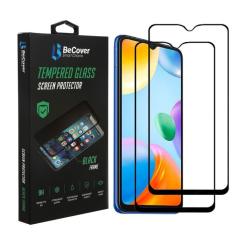Стекло защитное BeCover Xiaomi Redmi 10C/12С Black Фото