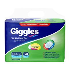 Подгузники для взрослых Giggles Large 100-150 см 30 шт Фото