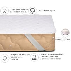 Наматрасник MirSon Стандарт Natural Line Wollen 956 80х190 см Фото 1