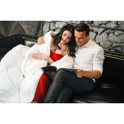 Одеяло MirSon пухова Luxury Exclusive 080 зима 200x220 см Фото 11