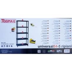 Стеллаж Toomax 5 полок cm. 80x40x180h black Фото 4