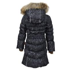 Пальто детское Huppa YASMINE 12020055 чёрный с принтом 116 Фото 1