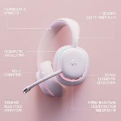 Наушники Logitech G735 Wireless Gaming Headset Off-White Фото 6