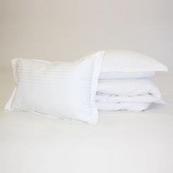 Постельное белье MirSon Satin Stripe 30-0001 White 160х220 Сімейний Фото 9