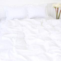 Постельное белье MirSon Satin Stripe 30-0001 White 160х220 Сімейний Фото 1