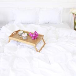 Постельное белье MirSon Satin Stripe 30-0001 White 160х220 Сімейний Фото 4