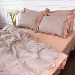 Постельное белье MirSon Satin Жаккард Golden wheat 143х210х2 Фото 9