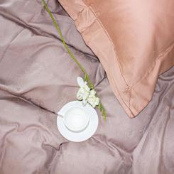 Постельное белье MirSon Satin Жаккард Golden wheat 143х210х2 Фото 11