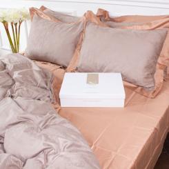 Постельное белье MirSon Satin Жаккард Golden wheat 143х210х2 Фото 1
