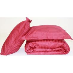 Постельное белье MirSon SatinStripe 30-0018Red 160х220 Полуторный Евро Фото 7