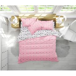 Постельное белье MirSon Бязь 17-0528 Bunnies pink Двуспальный Фото