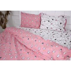 Постельное белье MirSon Бязь 17-0528 Bunnies pink Двуспальный Фото 2