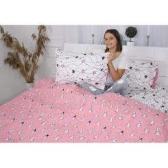 Постельное белье MirSon Бязь 17-0528 Bunnies pink Двуспальный Фото 4