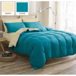 Постельное белье MirSon Бязь Premium Camillo (12-0712 + 17-4735) 143х210х2 Фото