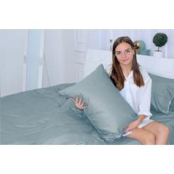 Постельное белье MirSon Сатин 0843 Grey Blue 2х160х220 Фото 1
