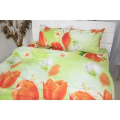 Постельное белье MirSon Сатин 22-1287 Tulips Євро Фото 1