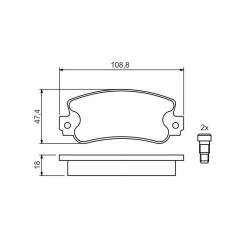 Тормозные колодки Bosch 0 986 424 098 Фото 3