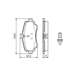 Тормозные колодки Bosch 0 986 424 470 Фото