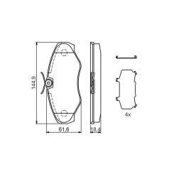 Тормозные колодки Bosch 0 986 424 531 Фото 2
