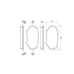 Тормозные колодки Bosch 0 986 424 669 Фото 1