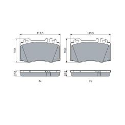 Тормозные колодки Bosch 0 986 424 705 Фото 4