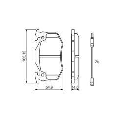 Тормозные колодки Bosch 0 986 466 346 Фото 4